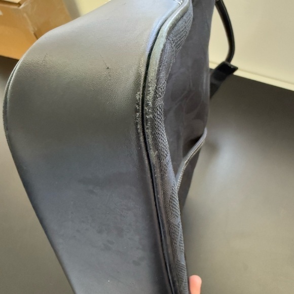 Vintage Coach Black Hampton Shoulder Bag y2k - Picture 8 of 13